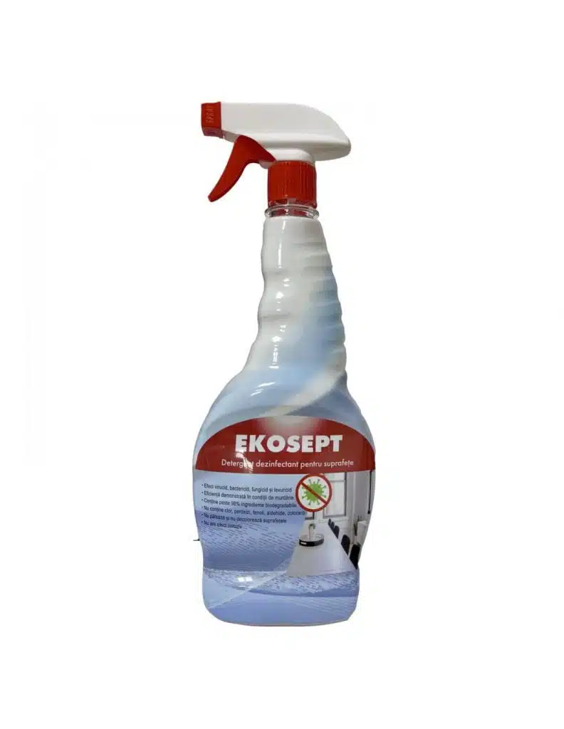 EkoSept Detergent dezinfectant pentru suprafete flacon 750 ml cu pulverizator – poza 1