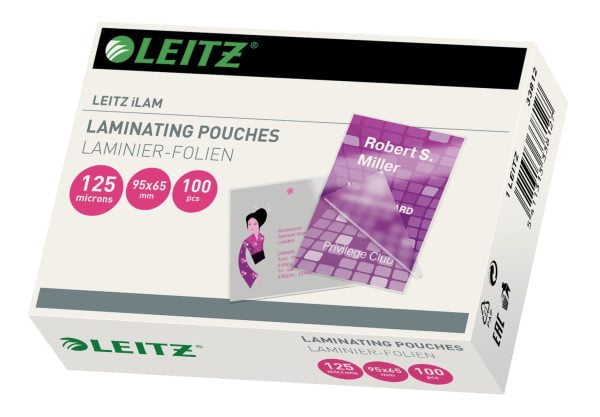 FOLIE 65x95MM 125 MICRONI 100/TOP LEITZ – poza 2