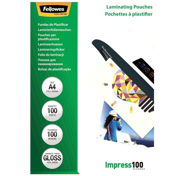 FOLIE A4 100 MICRONI 100/TOP FELLOWES – poza 1