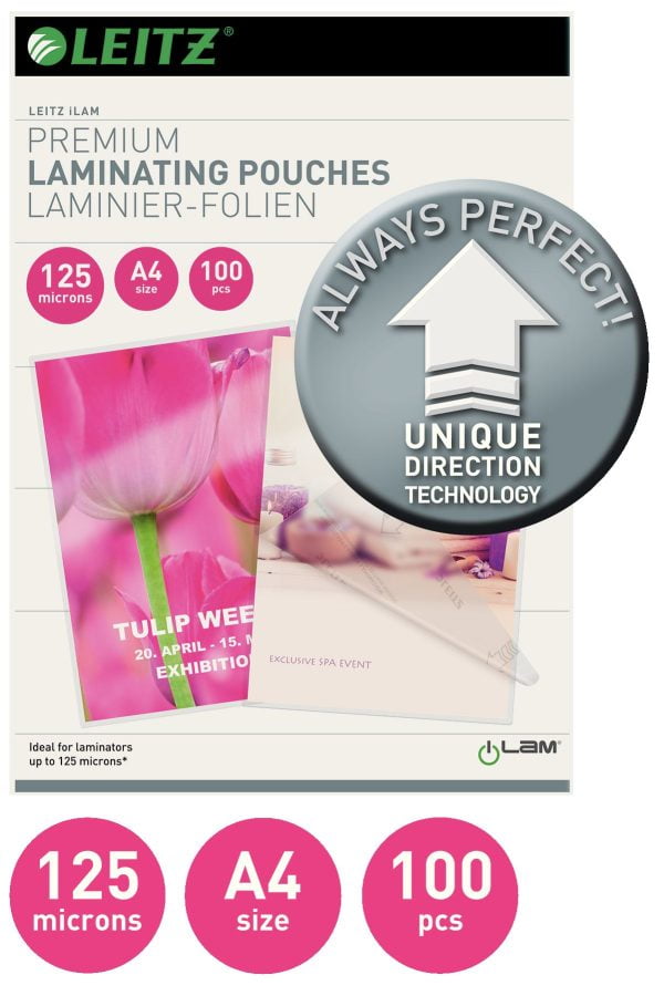 FOLIE A4 125 MICRONI 100/TOP UDT LEITZ – poza 2