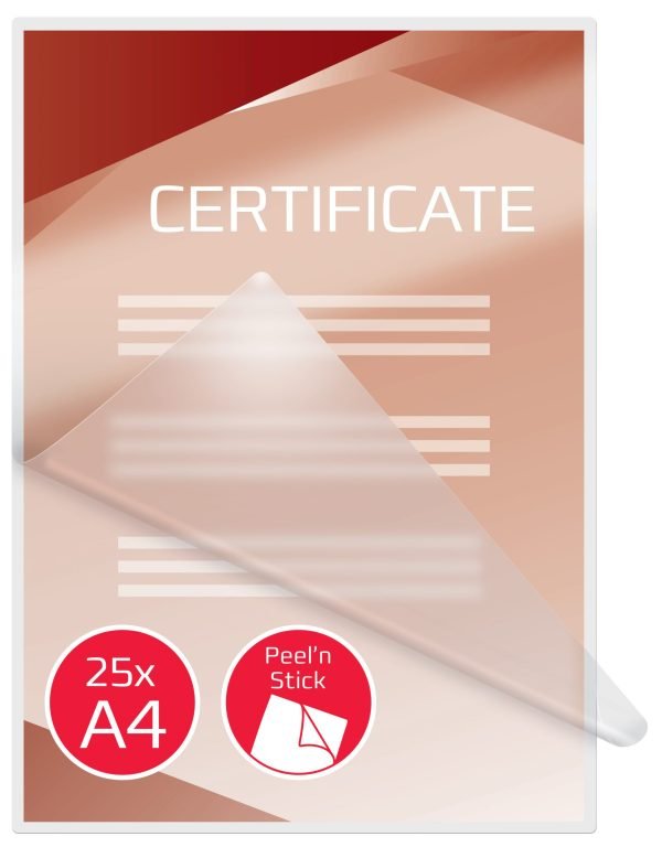FOLIE A4 75 MICRONI 25/TOP AUTOADEZIVA GBC – poza 5