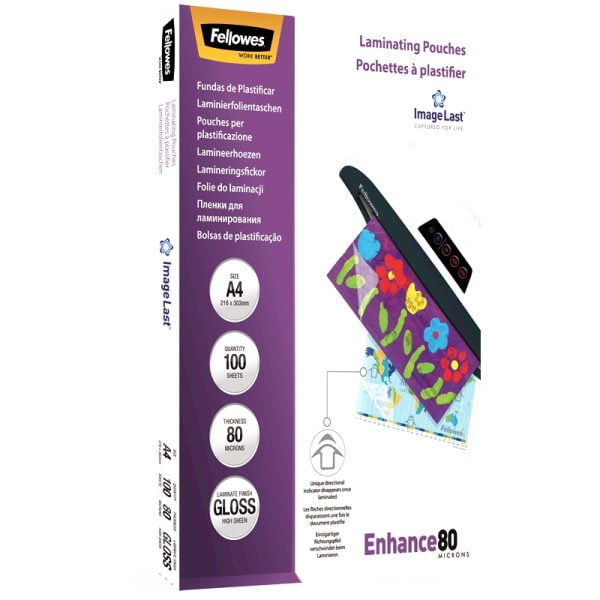 FOLIE A4 80 MICRONI 100/TOP FELLOWES – poza 3