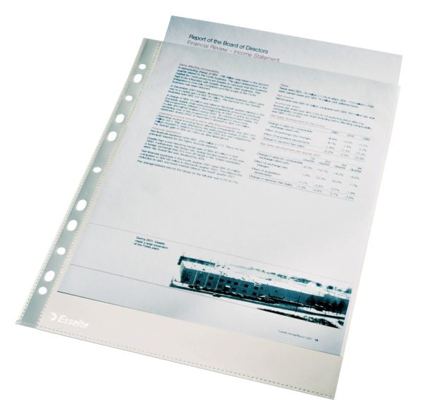 FOLIE PROTECTIE A4 CRISTAL 105 MICRONI 100/TOP ESSELTE – poza 1