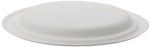 Farfurii biodegradabile din trestie de zahar rotunde,albe d174mm 50 buc/set – poza 2