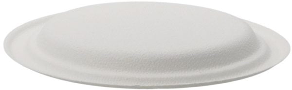Farfurii biodegradabile din trestie de zahar rotunde,albe d174mm 50 buc/set – poza 2