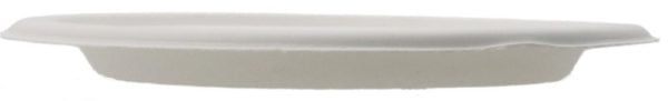 Farfurii biodegradabile din trestie de zahar rotunde,albe d174mm 50 buc/set – poza 3