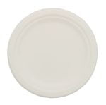 Farfurii biodegradabile din trestie de zahar rotunde,albe d174mm 50 buc/set – poza 4