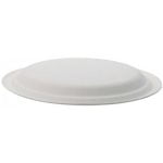Farfurii biodegradabile din trestie de zahar rotunde,albe d220mm 50 buc/set – poza 3