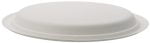 Farfurii biodegradabile din trestie de zahar rotunde,albe d243mm 50 buc/set – poza 2