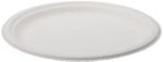 Farfurii biodegradabile din trestie de zahar rotunde,albe d261mm 50 buc/set – poza 4