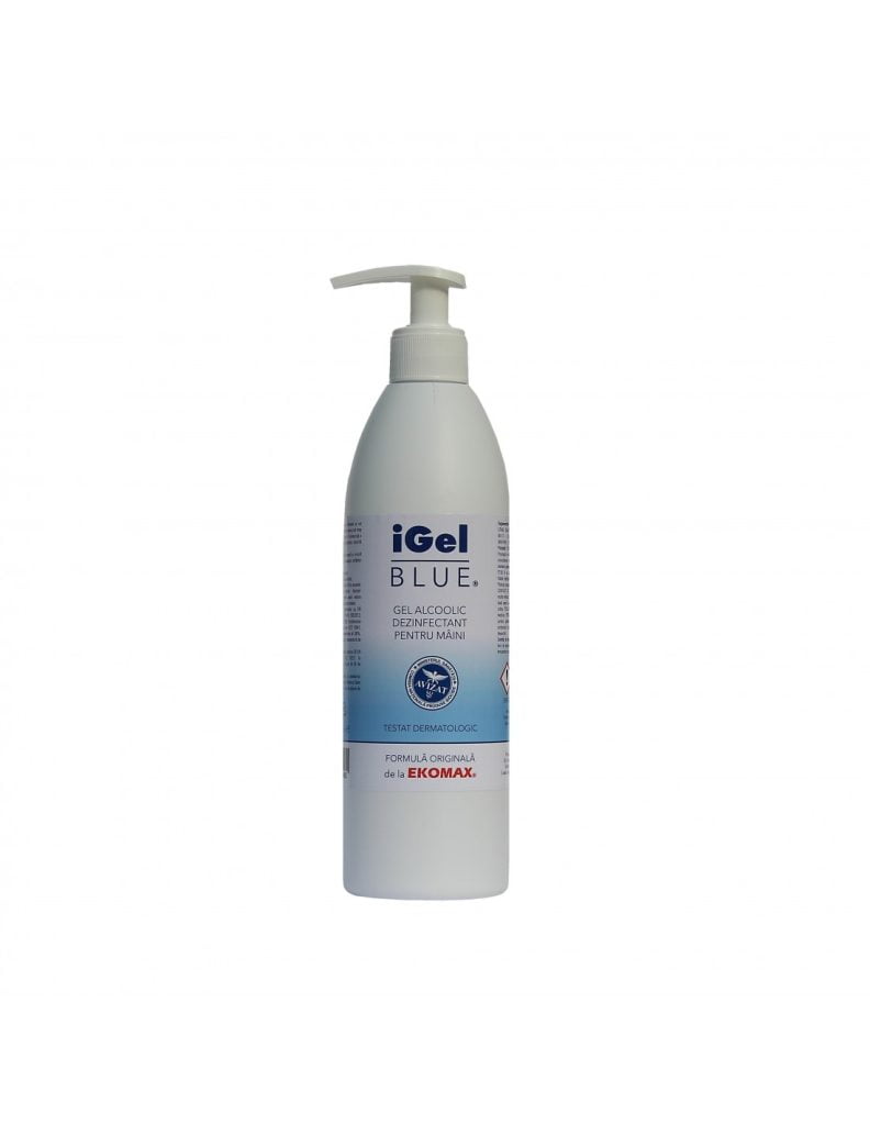 Gel dezinfectant virucid alcool 70% pentru maini I Gel Blue 500ml – poza 1