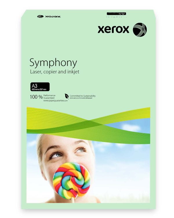 HARTIE COPIATOR A3 VERDE PAL 80G 500/TOP XEROX – poza 1