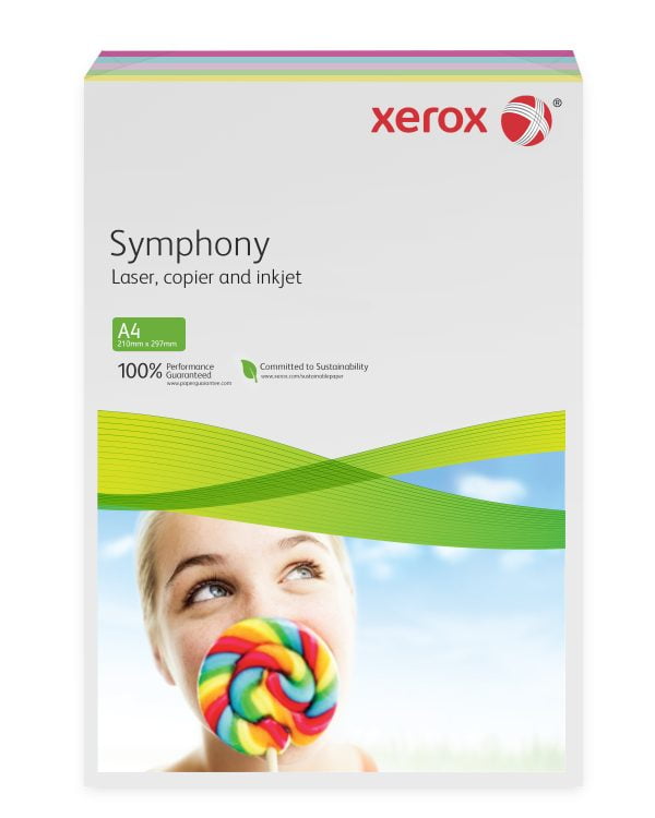 HARTIE COPIATOR A4 ASORTATA MID 80G 5*50/TOP XEROX – poza 1