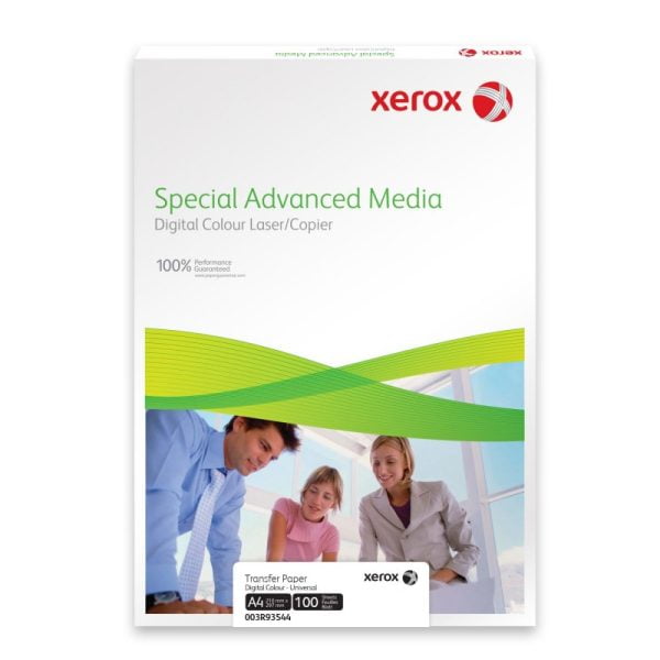 HARTIE TRANSFER TEXTILE A4 145G ALBA 100/TOP XEROX – poza 1