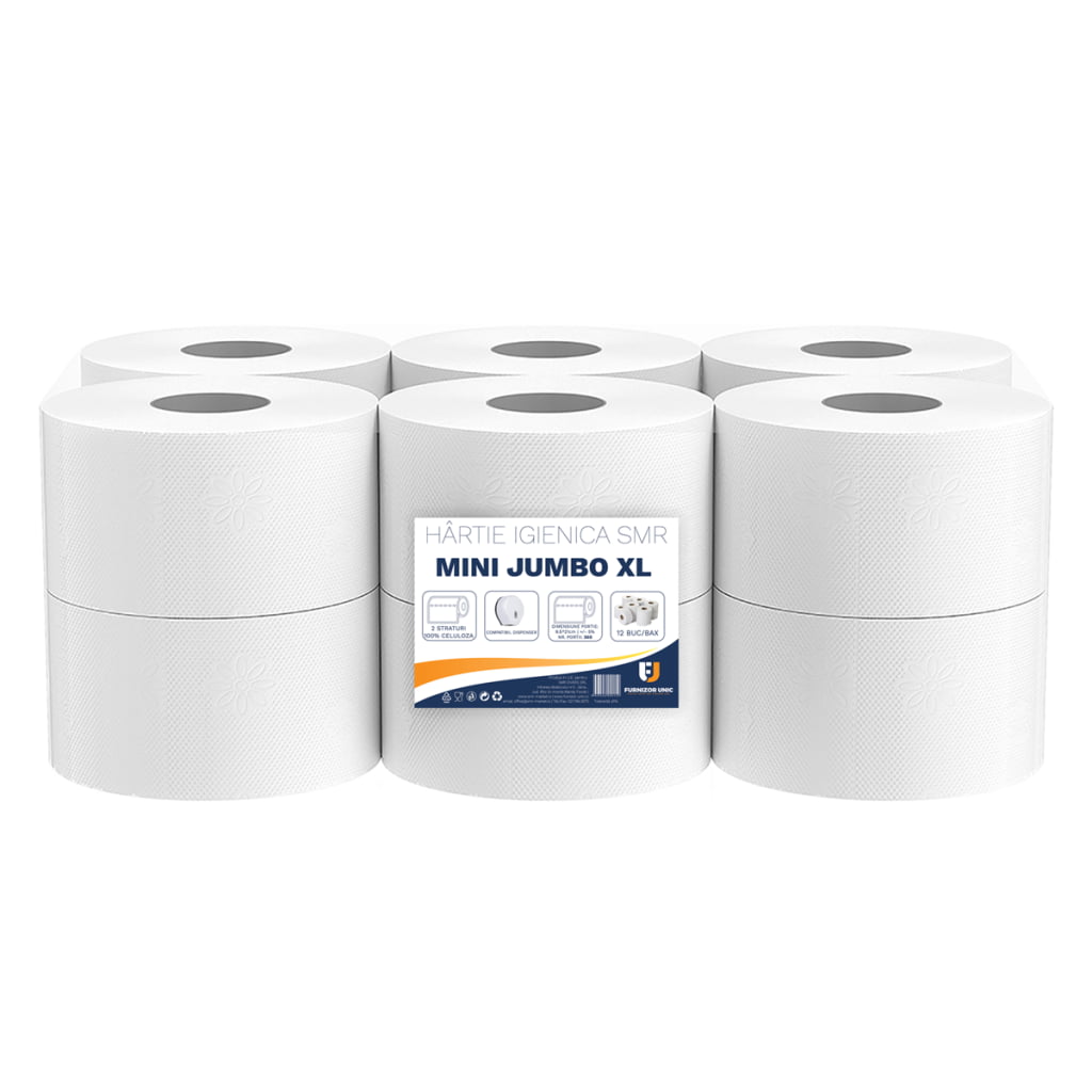 Hartie igienica mini jumbo XL 12 role/bax – poza 1