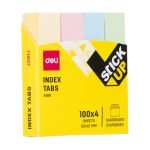 INDEX ADEZIV HARTIE 12*50MM 4 CULORI 100 FILE DELI – poza 2