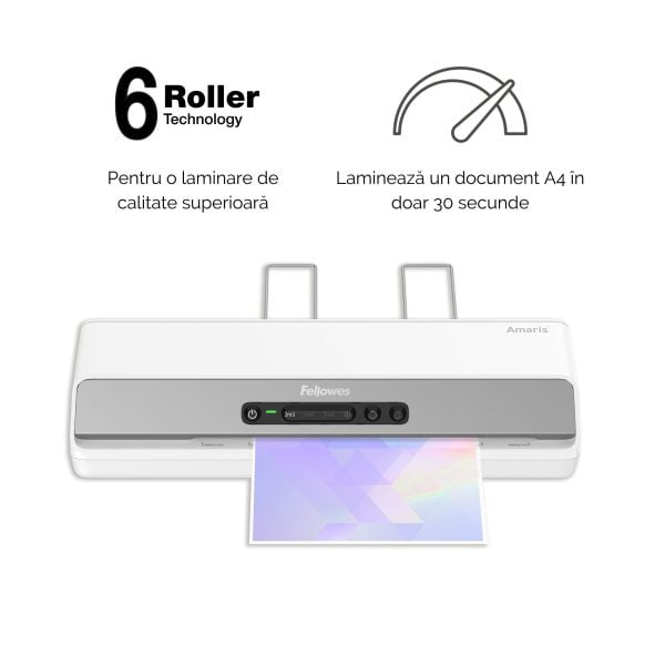 LAMINATOR A3 AMARIS LX 6 ROLE FELLOWES – poza 3