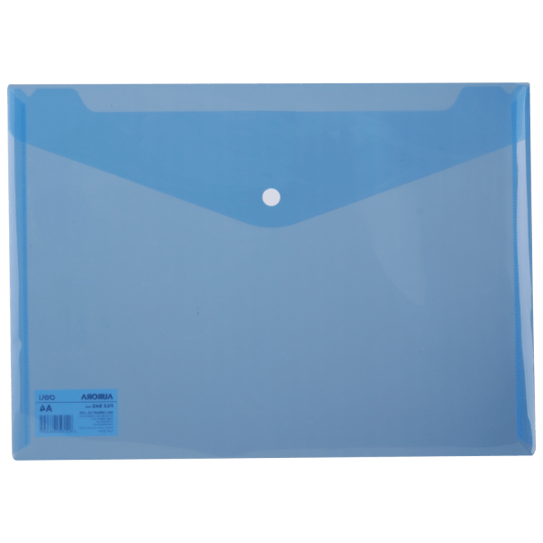 MAPA PLASTIC CU BUTON A4 ALBASTRA DELI – poza 1