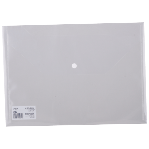 MAPA PLASTIC CU BUTON A4 TRANSPARENTA DELI – poza 2