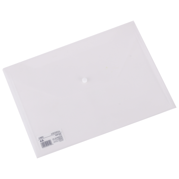 MAPA PLASTIC CU BUTON A4 TRANSPARENTA DELI – poza 1