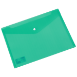 MAPA PLASTIC CU BUTON A4 VERDE DELI – poza 2