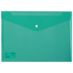 MAPA PLASTIC CU BUTON A4 VERDE DELI – poza 1