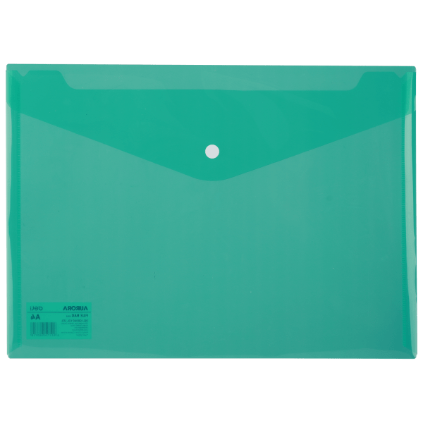 MAPA PLASTIC CU BUTON A4 VERDE DELI – poza 1