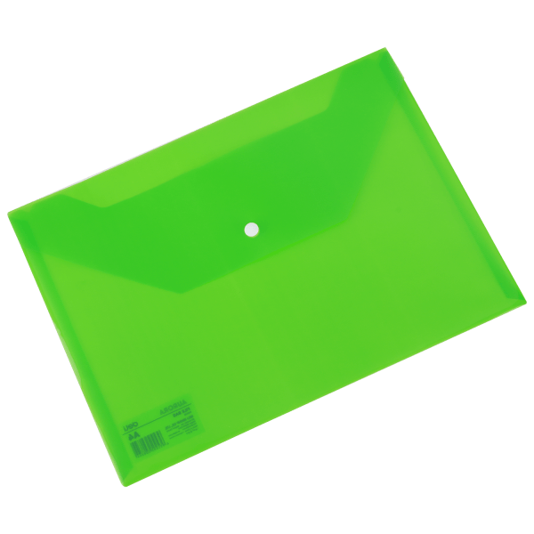 MAPA PLASTIC CU BUTON A4 VERDE DELI – poza 1