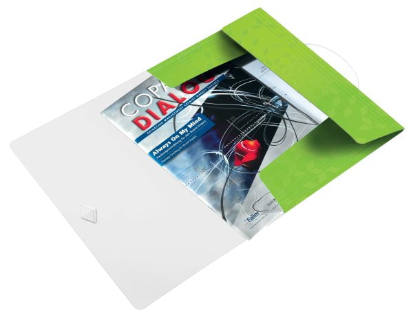 MAPA PLASTIC CU ELASTIC VERDE WOW LEITZ – poza 1