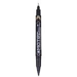 MARKER CD 2 CAPETE 0.5/1MM NEGRU DELI – poza 2