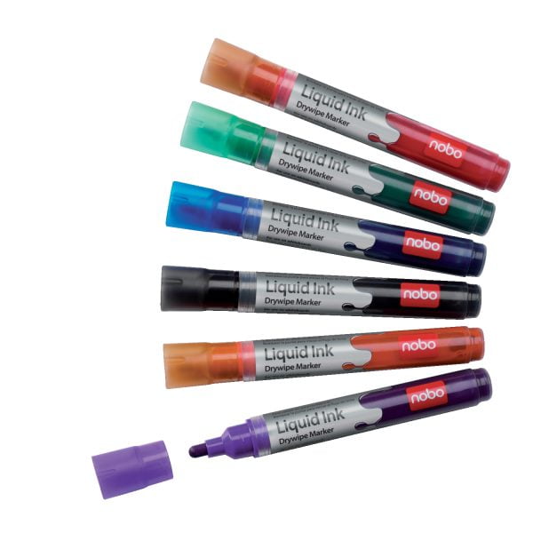 MARKER CRETA LICHIDA 3MM 6 BUC/SET NOBO – poza 1