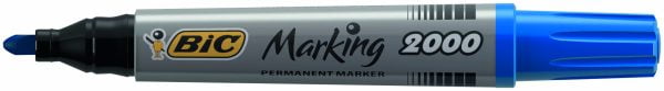MARKER PERMANENT ALBASTRU VARF ROTUND 2000 BIC – poza 1