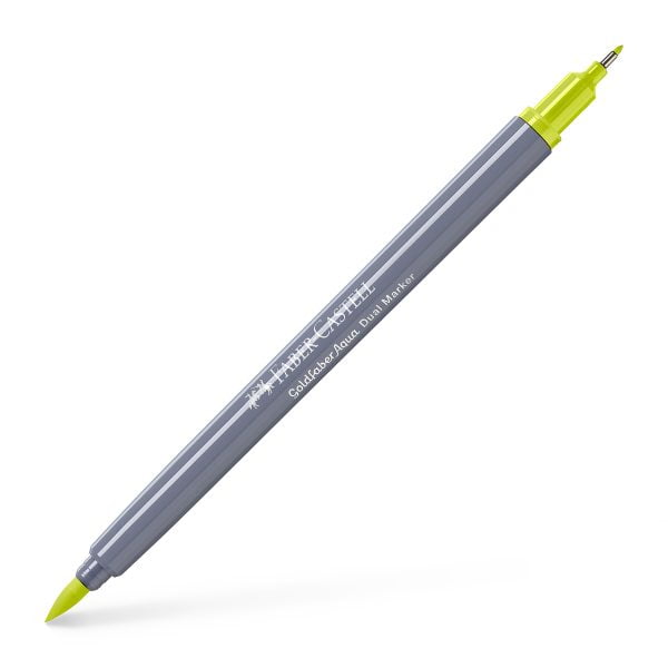 MARKER SOLUBIL 2 CAPETE GOLDFABER GALBEN LIME 206 FABER-CASTELL – poza 2