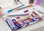 MARKER SOLUBIL 2 CAPETE PORTOCALIU GLAZURAT 113 FABER-CASTELL – poza 5