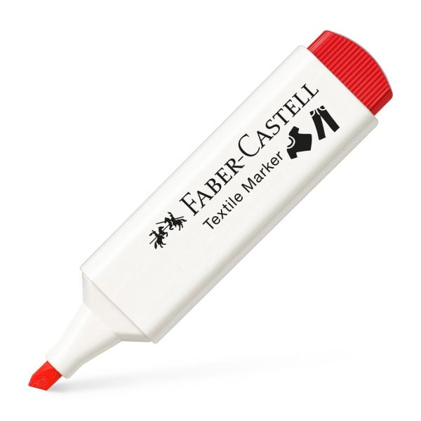 MARKER TEXTIL ROSU FABER-CASTELL – poza 1