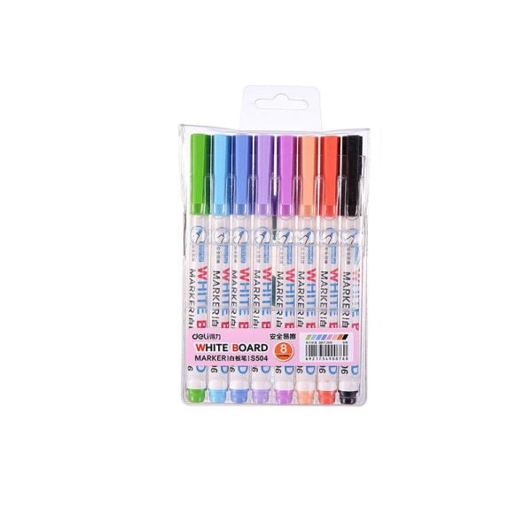 MARKER WHITEBOARD SLIM SET 8 BUC DELI – poza 1