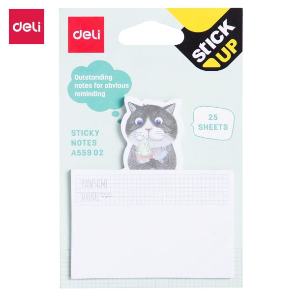NOTES ADEZIV PISICI/CATEI 75*84MM 25 FILE DELI – poza 2