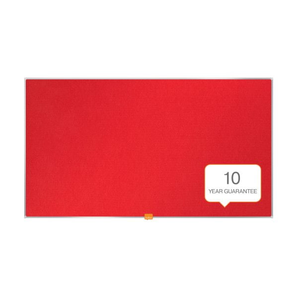 PANOU TEXTIL WIDESCREEN 40"(898*510MM) RAMA ALUMINIU ROSU NOBO – poza 1