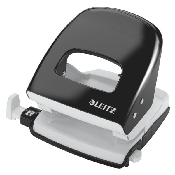PERFORATOR 30 COLI MODEL 5008 METALIC NEGRU LEITZ – poza 2