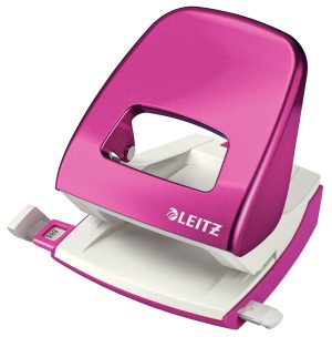 PERFORATOR 30 COLI MODEL 5008 METALIC ROZ METALIZAT LEITZ – poza 1