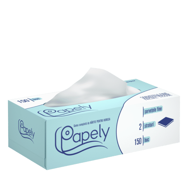 Servetele la cutie Papely 150buc 2str. – poza 1