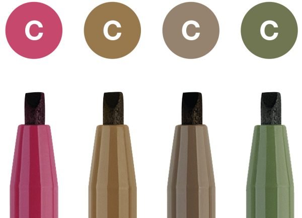 PITT ARTIST PEN CALIGRAFIC SET 4 BUC COLOR FABER-CASTELL – poza 2