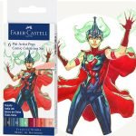 PITT ARTIST PEN SET 6 BUC COMIC FABER-CASTELL – poza 2