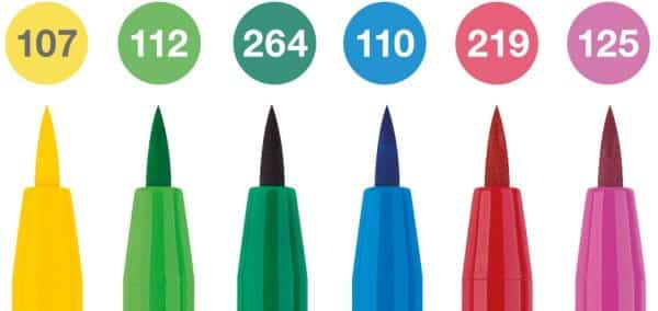 PITT ARTIST PEN SET 6 BUC CULORI PRIMAVARA 2022 FABER-CASTELL – poza 2