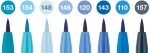 PITT ARTIST PEN SET 8 BUC ALBASTRU 2022 FABER-CASTELL – poza 2
