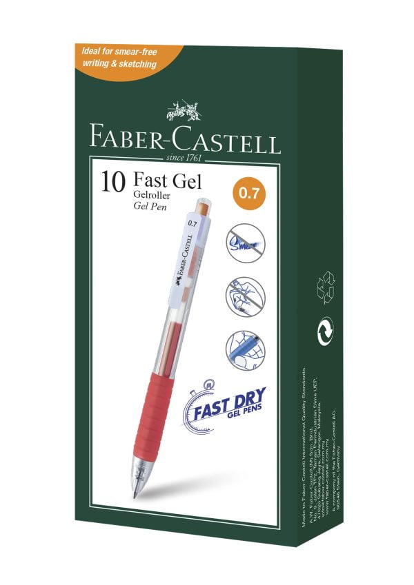 PIX CU GEL 0.7MM FAST GEL PORTOCALIU FABER-CASTELL – poza 2