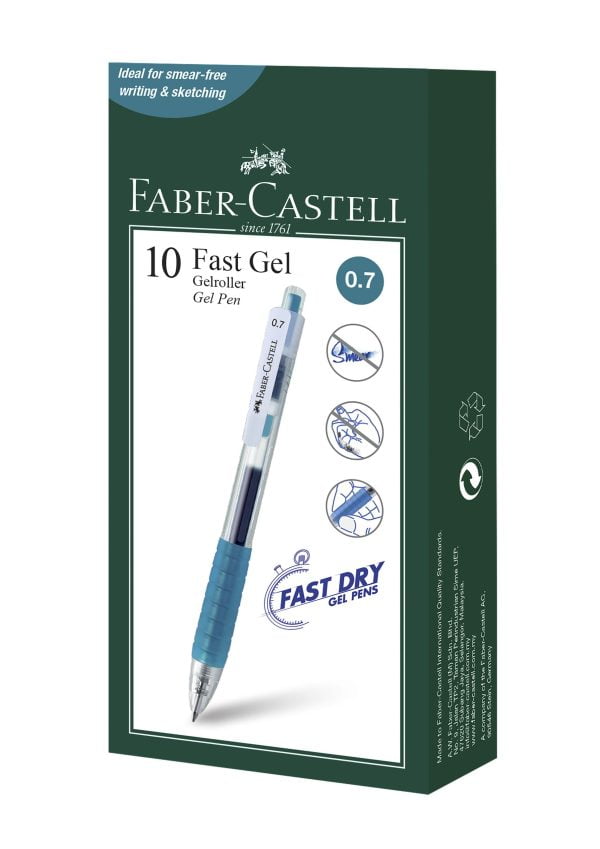PIX CU GEL 0.7MM FAST GEL TURCOAZ FABER-CASTELL – poza 2