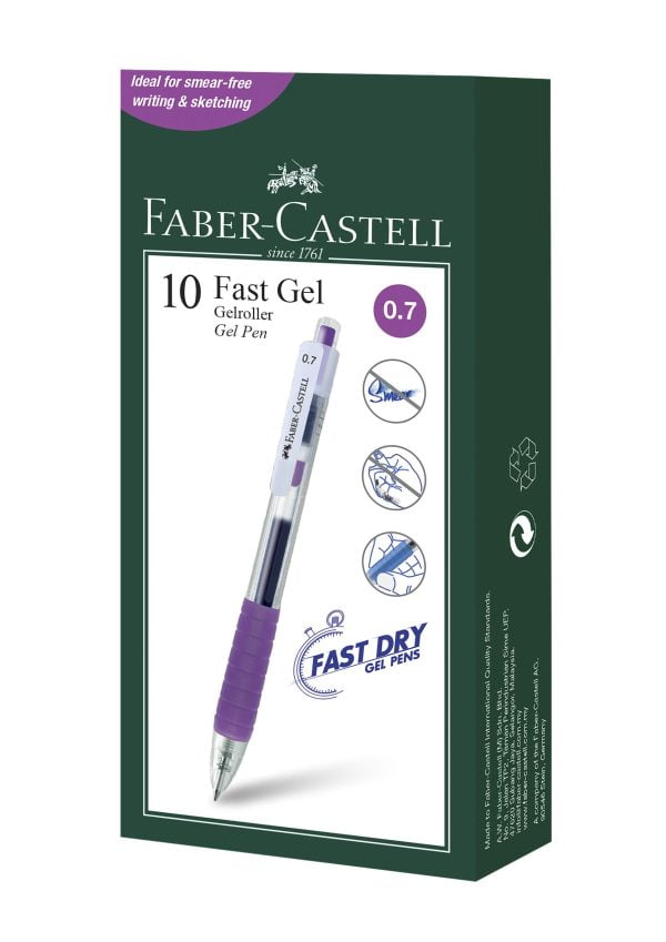 PIX CU GEL 0.7MM FAST GEL VIOLET FABER-CASTELL – poza 2