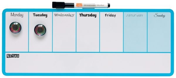 PLANNER MAGNETIC SAPTAMANAL 14*36 CM ALBASTRU NOBO – poza 2