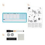 PLANNER MAGNETIC SAPTAMANAL 14*36 CM ALBASTRU NOBO – poza 1